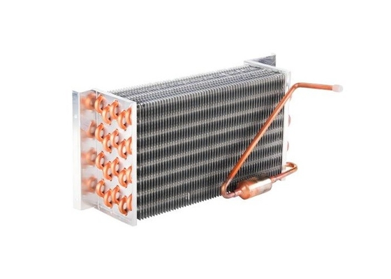 Unidad de condensación de congelador de evaporador de tubo de cobre bobina de evaporador de refrigeración con aletas de aluminio para uso comercial