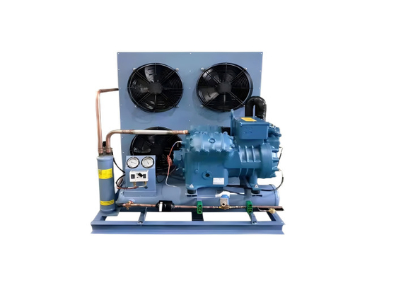 Fábrica 3hp 5hp 6hp 10hp Alemania Unidad de condensación de compresores refrigerados por aire para refrigeración del sistema de refrigeración