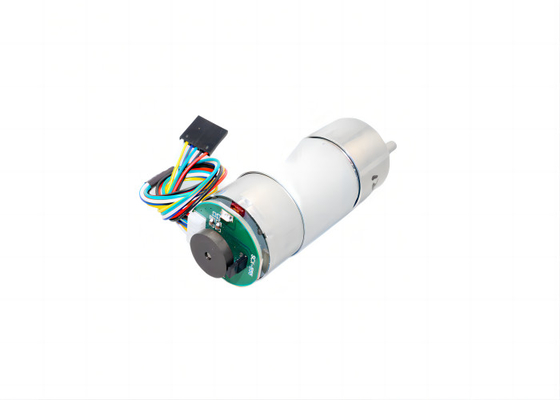 Motor de engranajes de 12 V y 24 V de corriente continua compacto y ligero para equipos portátiles para aplicaciones industriales