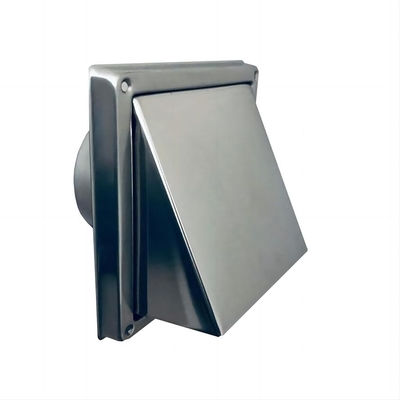 Cubre el conducto de ventilación de ventilación de ventilación de salida 100mm 304 de acero inoxidable Pared exterior a prueba de insectos Practicall