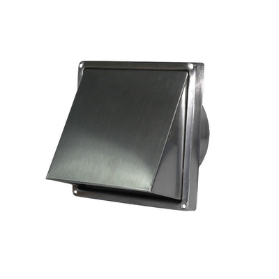 Cubre el conducto de ventilación de ventilación de ventilación de salida 100mm 304 de acero inoxidable Pared exterior a prueba de insectos Practicall