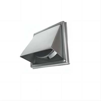 HVAC Pared exterior de acero inoxidable seco Exterior ventilación de pared encapsulada para ventilación Flap no de retorno ventilación de aire de pared externa