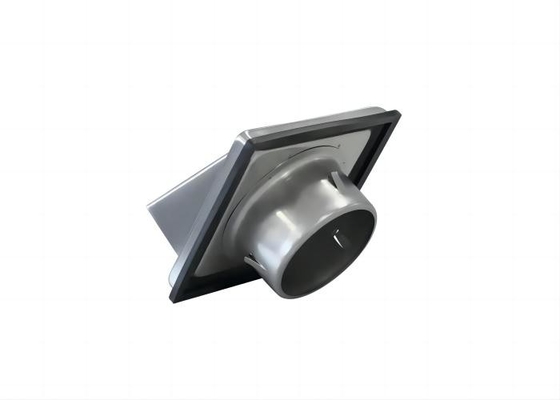 Cubierta de ventilación de secador de 4 pulgadas 304 cubiertas de escape de pared de acero inoxidable con 4 lavadoras de tornillo resistente a la intemperie ventilación de pared exterior