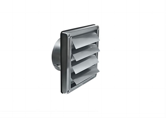 Nuevas llegadas 100mm ventilación de conducto de aire parrilla de acero inoxidable Pared de secador cuadrado extractor de ventilador salida