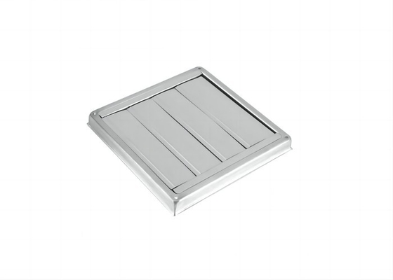 Nuevas llegadas 100mm ventilación de conducto de aire parrilla de acero inoxidable Pared de secador cuadrado extractor de ventilador salida