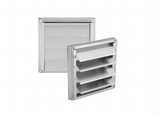 Por mayor 4 pulgadas de ventilación de aire Grill SUS304 ventilador 100mm salida de pared de ventilación de aire cuadrado, extractor de secador cuadrado