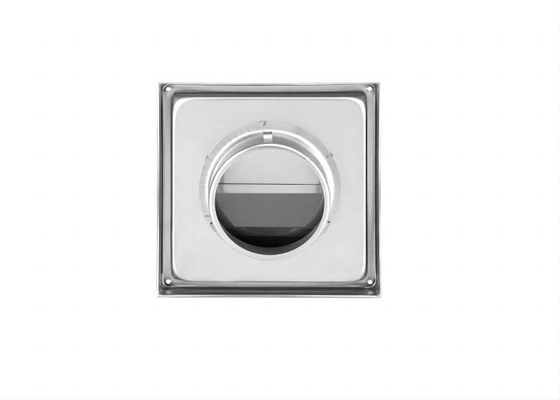 Por mayor 4 pulgadas de ventilación de aire Grill SUS304 ventilador 100mm salida de pared de ventilación de aire cuadrado, extractor de secador cuadrado