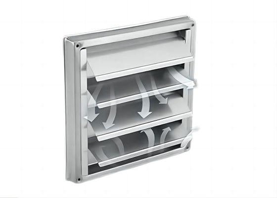 Por mayor 4 pulgadas de ventilación de aire Grill SUS304 ventilador 100mm salida de pared de ventilación de aire cuadrado, extractor de secador cuadrado