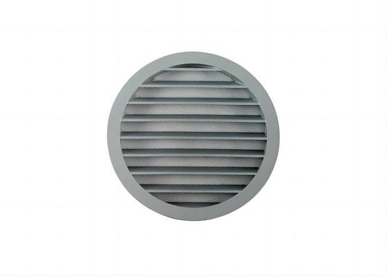 Rejas de ventilación exterior de aluminio Ventanas de ventilación negras persianas de 80 mm de diámetro
