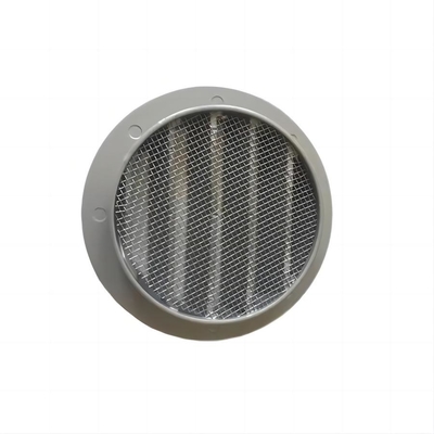 Diámetro 600mm cuello de conducto conectado RAL9016 rociado de aluminio redondo de retorno de la persiana de aire para el baño del hotel