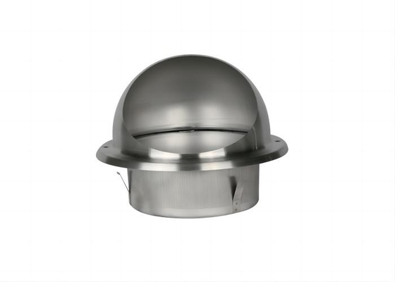 Fuente de ventilación de pared de acero inoxidable 304 con malla de pantalla de mosca incorporada para ventilación HVAC