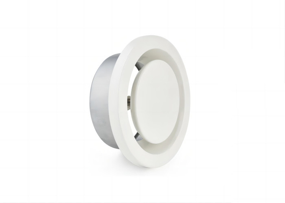 Estilo europeo fácil de instalar ventilador de ventilación circular de metal de suministro de aire difusor ventiladores redondos de aire