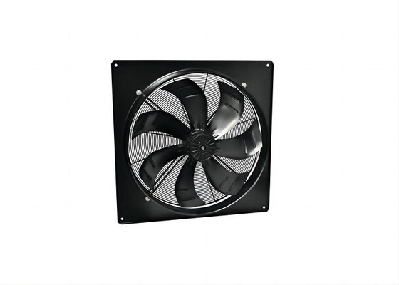 220V/230V Bajo ruido Rotor externo Ventiladores de flujo axial Cuadrado HVAC Motor de ventilador axial con rodamiento de bolas para sistema de enfriamiento