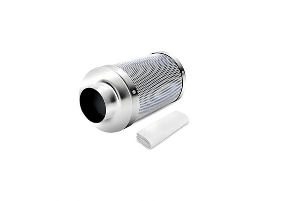 4 pulgadas filtro de carbono activado hidroponía filtro de carbono activado carbón interior de la planta de aire de escape filtro de aire de algodón