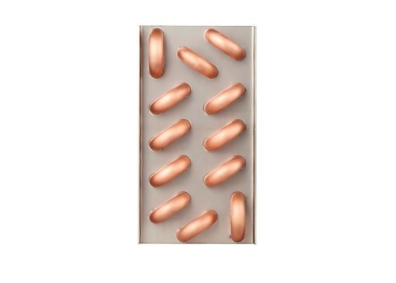 Bomba de calor AHU aire acondicionado de oro de aluminio de aleta de cobre tubo de la forma de L evaporador bobina intercambiador de calor