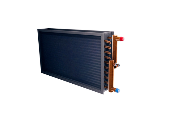 Utilización comercial Tubo de cobre de alta calidad de aluminio de aleta de cobre de bobina intercambiador de calor condensador de evaporación para aire acondicionado
