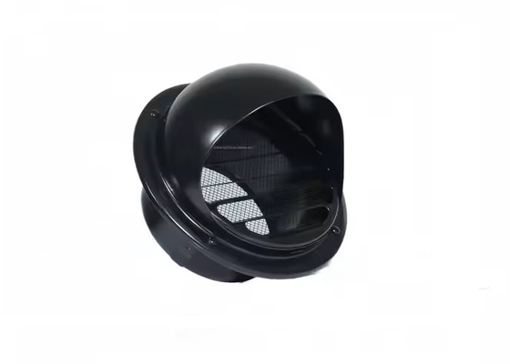 Grilla esférica BLACK Ventas de aire Las válvulas de ventilación 100 mm con malla gruesa de paso alto 304 material inoxidable stell