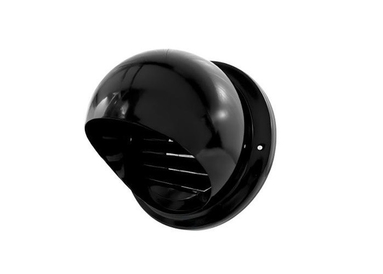 Grilla esférica BLACK Ventas de aire Las válvulas de ventilación 100 mm con malla gruesa de paso alto 304 material inoxidable stell