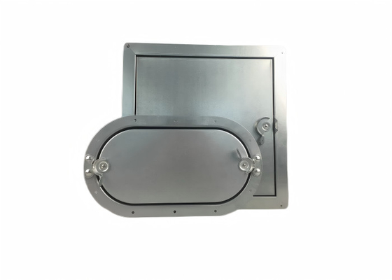 Panel de acceso de metal de 100/125 mm para conductos de conducción Puerta de acceso HVAC Puerta de acceso de conductos con mango