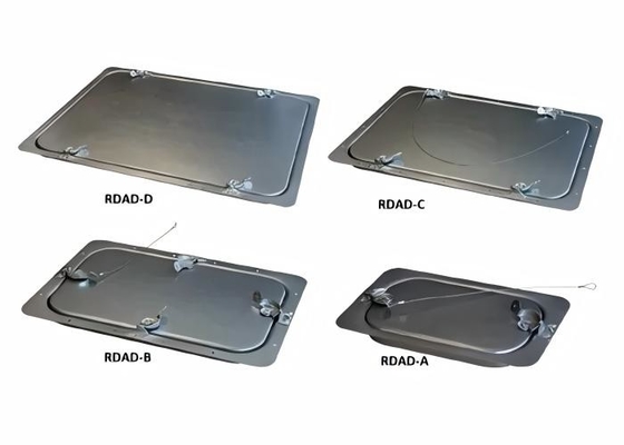 Puerta de acceso con pestañas para limpiar e inspeccionar fácilmente los conductos rectangulares