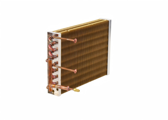 Sistema de refrigeración automática de condensador personalizado tubo de refrigeración de aire de cobre de aleta de aluminio condensador para aire acondicionado de automóvil