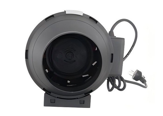 150 mm de plástico negro en línea ventilador de flujo mixto