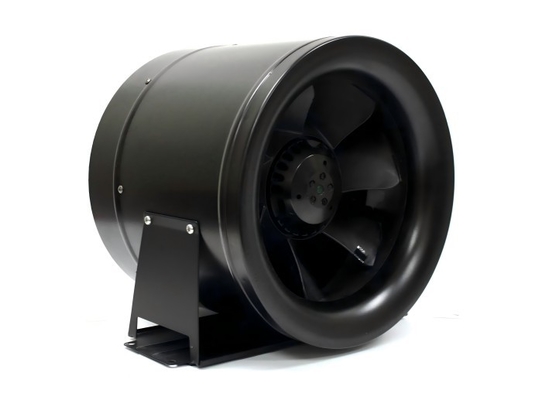 10 pulgadas de ventilador en línea 1019 CFM conducto de refuerzo de escape de refrigeración de ventilación puede ventilador negro